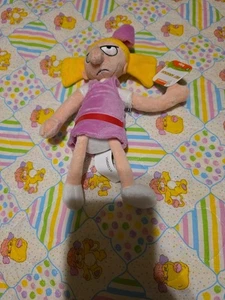 Helga Pataki HEY ARNOLD! 2017 Nickelodeon Stuffed Plush Beanie Doll 8" - Picture 1 of 4
