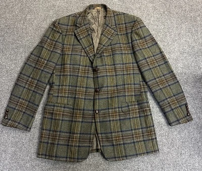 VTG Brooks Brothers Men’s 44L 100% Wool Plaid Sport Coat Made In Italy - Image 1 of 4