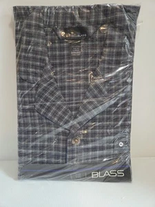 Conjunto de pijama vintage BillBlass gris azul manga larga pierna larga franela talla XL - Imagen 1 de 6