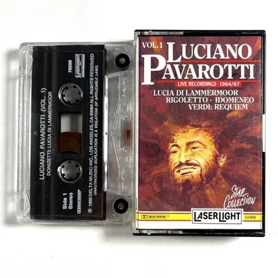 Luciano Pavarotti- Live Recordings 1964/67 (1990) Opera Cassette Tape Tested Foto 1 de 3