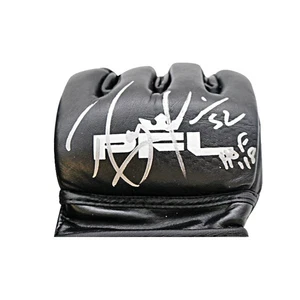 Ray Lewis Autographed and Inscribed '52, HOF 18' PFL Glove - Picture 1 of 1