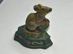 Wright Studios Cast Iron Mouse Doorstop Stopper - Picture 1 of 8