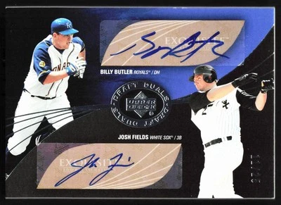 2007 UPPER DECK DRAFTS DUALS ALEX GORDON/JOSH FIELDS AUTO 11/25 KANSAS CITY - Image 1 of 2