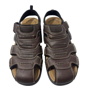 Dockers Herren Fischer Sandalen braun verstellbarer Riemen MemoryFoam Komfort Größe 8M - Bild 1 von 15