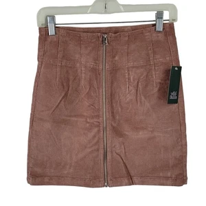 Wild Fable Mauve Corduroy Mini Skirt, Size 00, NWT - Picture 1 of 5
