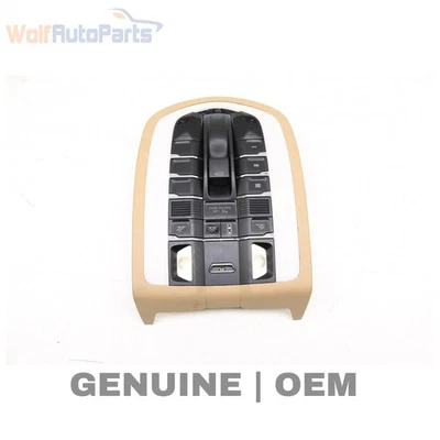 Porsche Cayenne 2012-2013 - Conjunto de interruptor de luz domo frontal/consola superior Foto 1 de 4