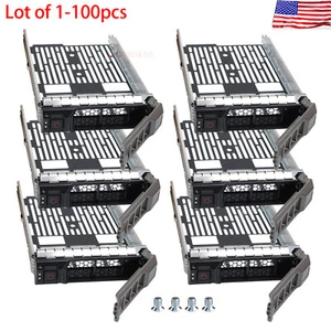 Lot Dell 3.5"LFF SATA SAS Drive Tray R730 R730XD R530 R630 0KG1CH KG1CH w/screws - Picture 1 of 12