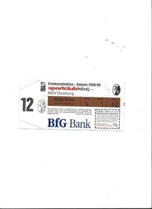 Sammler Ticket : SC FREIBURG - MSV DUISBURG, Saison 1998 / 1999 - Bild 1 von 1