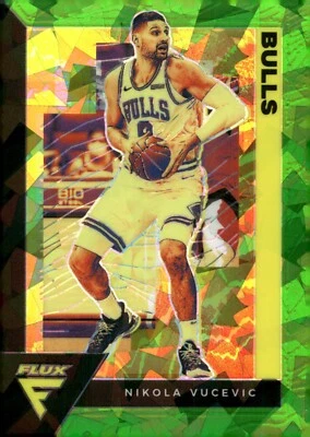 2020-21 Panini Flux - Nikola Vucevic #25 Green Cracked Ice Prizm - Image 1 of 2