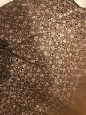 CROSCILL GALLERIA BROWN QUEEN BEDSKIRT 15" SPLIT TUSCAN VGUC - Image 1 of 4