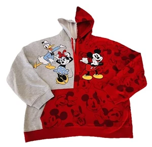 Disney Mickey And Friends Kids Sweatshirt Red And Gray Size XL (15-17)~Nice!!! - Picture 1 of 7