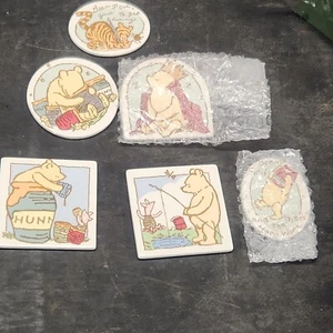 Vintage Classic Winnie The Pooh Magnet Set Of 6 New Unused Charpente - Picture 1 of 3