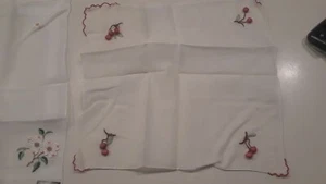 Vintage Lord & Taylor Silk Handkerchiefs (3) from 50s, - Picture 1 of 5