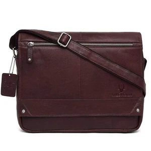 ECHT LEDER Aktentasche Umhängetasche Business Notebook Tasche BRAUN MB517B - Bild 1 von 4