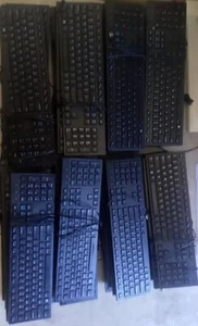Lot Of 30 Lightly Used Wierd Keyboards All Dell Slim - Picture 1 of 4