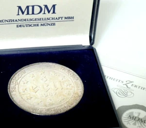 MDM Münze 5 ECU Medaille 833 Silber Silbermünze Kaiser Carl V. coin Belgien 1987 - Picture 1 of 12