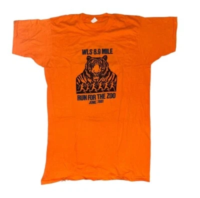 Camisa De Colección 1981 WLS Chicago Zoo Marathon Run Track Foto 1 de 4