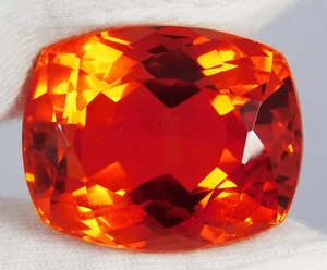 92,55 quilates AAA + gran cojín de ópalo de fuego mexicano corte piedras prec... - Imagen 1 de 7