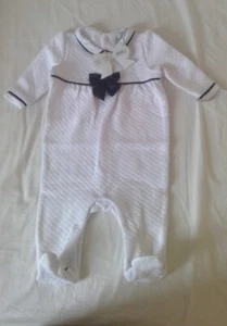 Mini Moi unisex boy girl white babygrow 3-6 months - Picture 1 of 5
