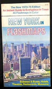 New York City Flashmaps, Bicentennial Edition, Toy Lasker (1975) Vintage Maps - Imagen 1 de 3