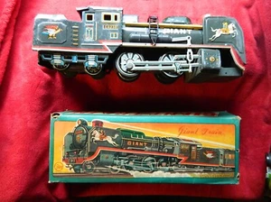 Vintage Japan Lithographed Tin Steel Giant Train IN BOX 1 Owner Yamaichi  - Picture 1 of 7