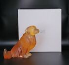 Lalique Crystal Golden Retriever Dog Amber Limited Edition #784/888
