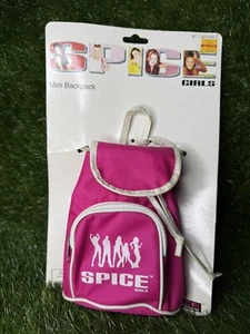 Vintage Spice Girls Pink & White Mini Backpack New On Card Rare 1997 - Bild 1 von 10