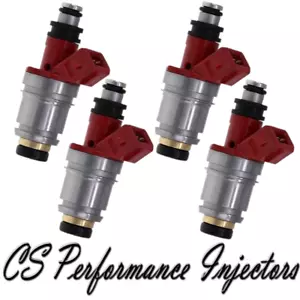 OEM Jecs Fuel Injectors Set (4) for 1990-1994 Nissan D21 2.4L I4 90 91 92 93 94 - Foto 1 di 6
