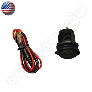 12V Cigarette Lighter Socket Power Outlet Socket Receptacle Car Motorcycle ATV - Bild 1 von 14