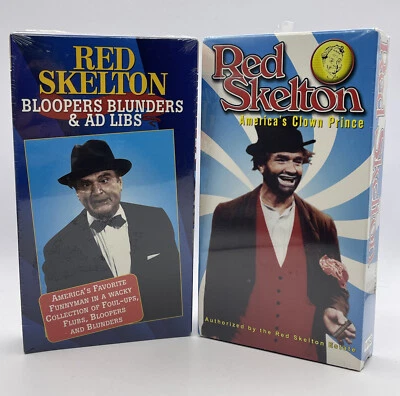 Lot Of 2 Red Skelton Vhs Tapes America’s Clown Prince & Bloopers Blunders NEW - Image 1 of 4