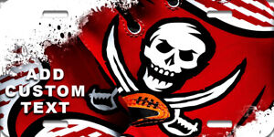 NFL Tampa Bay Buccaneers Pirate Flag ADD TEXT Custom Car Truck License Plate New