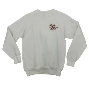 Vintage Wear Your Dreams Sweatshirt Youth Kid Sz L White Jerzees 50/50 Made USA - Picture 1 of 9