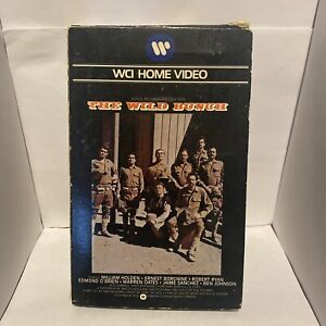 The Wild Bunch (VHS) WCI Warner 1979 Release Big Box Earnest Borgnine Vintage