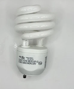 MaxLite GU24 Spiral CFL Light Bulb 18W = 75W Warm White 2700K Energy Star Untest - Picture 1 of 10