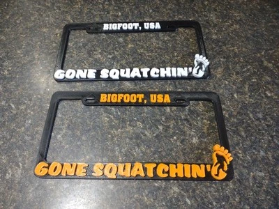 Marco de matrícula Bigfoot "Gone Squatching" Foto 1 de 3