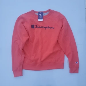 Champion Reverse Weave Sweater Men's Size L Orange Long Sleeve Crew Neck - Picture 1 of 3