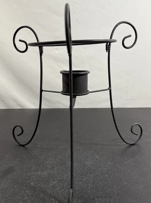 GLOBO MIRADOR/PLANTA Soporte, Metal Negro 12.5" Jardín, Césped, Patio En muy buena condición Foto 1 de 4