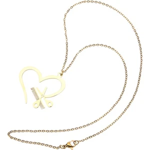 Heart Necklace Women Necklace Hairstylist Jewelry Gift dainty necklace - Picture 1 of 12