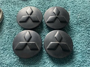 Set of Genuine Mitsubishi 59mm Alloy Wheel Centre Caps x4 Colt Grandis Outlander - Picture 1 of 7