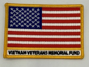 Parche de tela bordado con bandera estadounidense del Fondo Conmemorativo de Veteranos de Vietnam nuevo sin etiquetas - Imagen 1 de 3