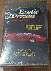 1992 EXOTIC DREAMS COLLECTOR CARDS PREMIER EDITION BOX FACTORY SEALED - Picture 1 of 2
