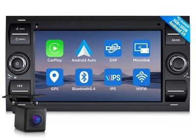 For Ford Transit MK7 Carplay Android 14 Car Radio Stereo GPS SAT NAV Head Unit - Image 1 of 4