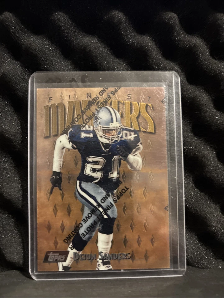 1997 Topps Finest - Deion Sanders #163 Rare - Image 1 of 1