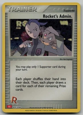Rocket's Admin. (CLC) Classic Collection Trading Card Game Classic 025/034 NM - Image 1 of 2