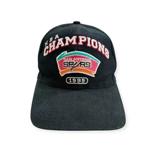 Vintage Logo Athletic San Antonio Spurs 1999 Champions Cap W/ RARE strap Error - Picture 1 of 10