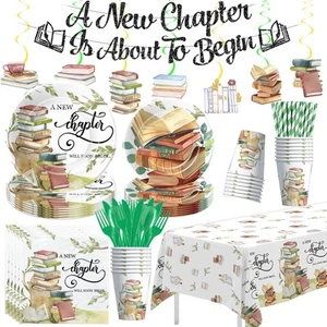 Buch Mottoparty Dekoration Zubehör, Ein neues Kapitel Bilderbuch Babyparty De... - Bild 1 von 7