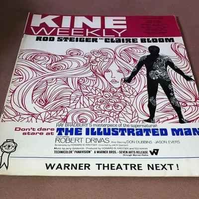 Kine Weekly 1969. Toomorrow. The illustrated man. Fiona Fullerton. Italian Job. - Image 1 of 2