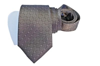 KENNETH COLE MEN'S TIE BROWN/GEOMETRIC WIDTH: 3.25" LENGTH: 59" - Image 1 of 3