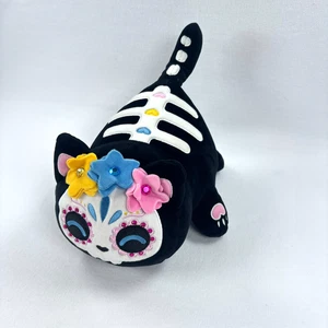 Peluche Aphmau MeeMeows Calavera de Azúcar Gato 10” Halloween Día de los Muertos Raro - Imagen 1 de 7