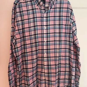 Button-Down-Hemd Herren rosa kariert - Bild 1 von 2